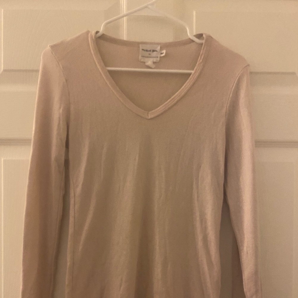 Michael Stars Anthropologie long sleeve pink shimmer